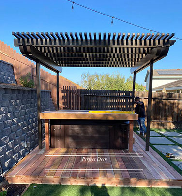 Cedar Decking in Mission Hills